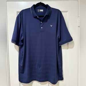 Callaway Golf  opti dri men’s navy blue short sleeve collar polo shirt